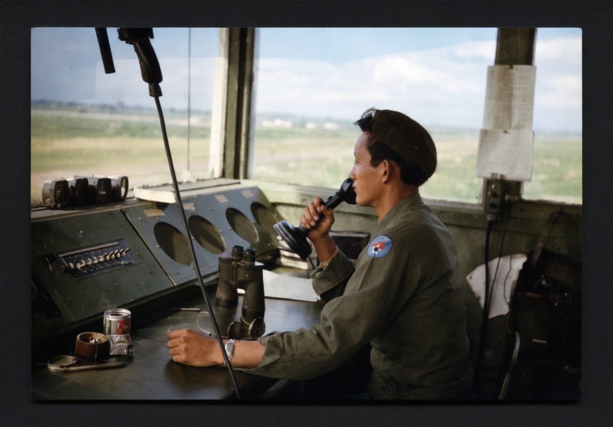 George Oki_Itazuke_Air_Force_Base_Tower_1945-1948_GrokAI_rendition