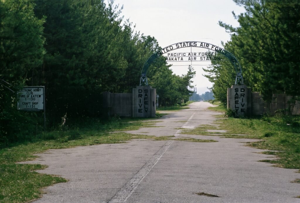 INJERD_Hakata_Air_Station_main_gate_GrokAI_rendition